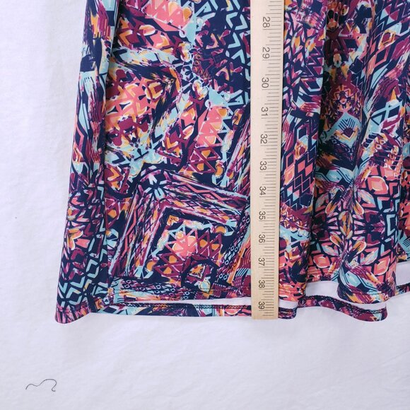 Torrid Multicolor Colorful Geometric Bold Kaleidoscope Fit n Flare Dress Size 0 - Picture 8 of 12